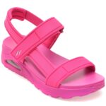 Sandale SKECHERS fucsia, UNO, din material textil