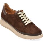 Pantofi EPICA maro, 381141, din piele intoarsa