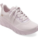 Incaltaminte Dama sport SKECHERS mov, BOBS B FLEX HI, din material textil