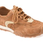 Incaltaminte Dama sport GRYXX maro, 6235, din material textil si piele naturala