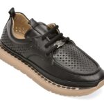 Pantofi GRYXX negri, 210YZ65, din piele naturala