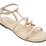 Sandale CALL IT SPRING albe, PRAYA 102, din piele ecologica