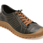 Pantofi GRYXX negri, EV2967, din piele naturala