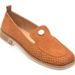 Mocasini EPICA maro, 472413, din piele intoarsa