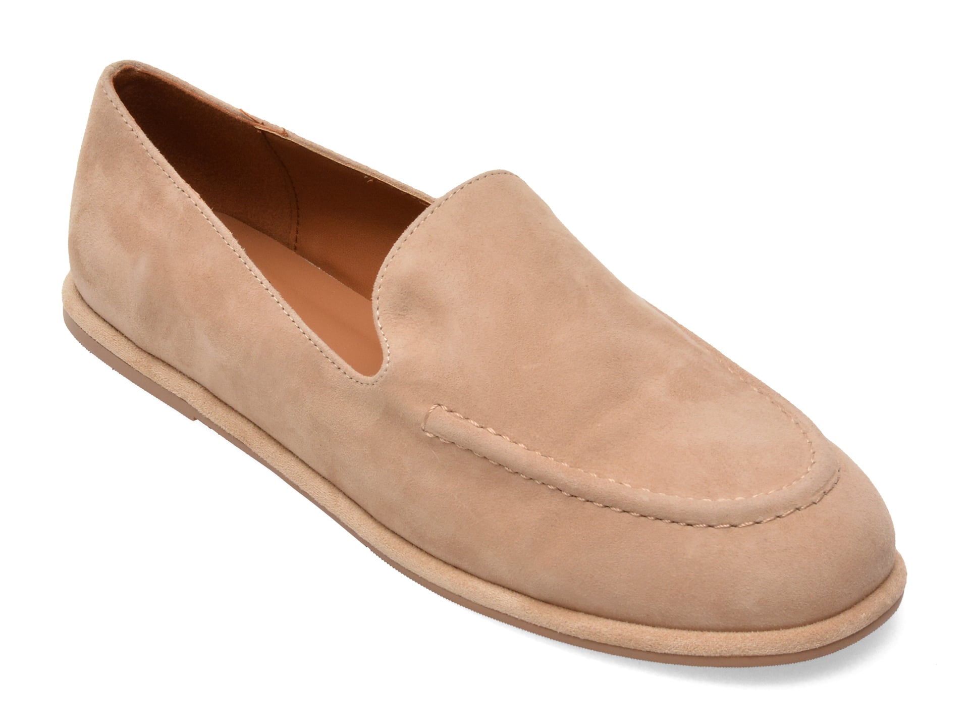8db5b60e8f689399e202864b10833f925db9bda9f37097bc35ca0a9cd96b25b6 Mocasini FLAVIA PASSINI bej, A330, din piele intoarsa - imagine 1