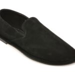 Pantofi EPICA negri, HF1702, din piele intoarsa