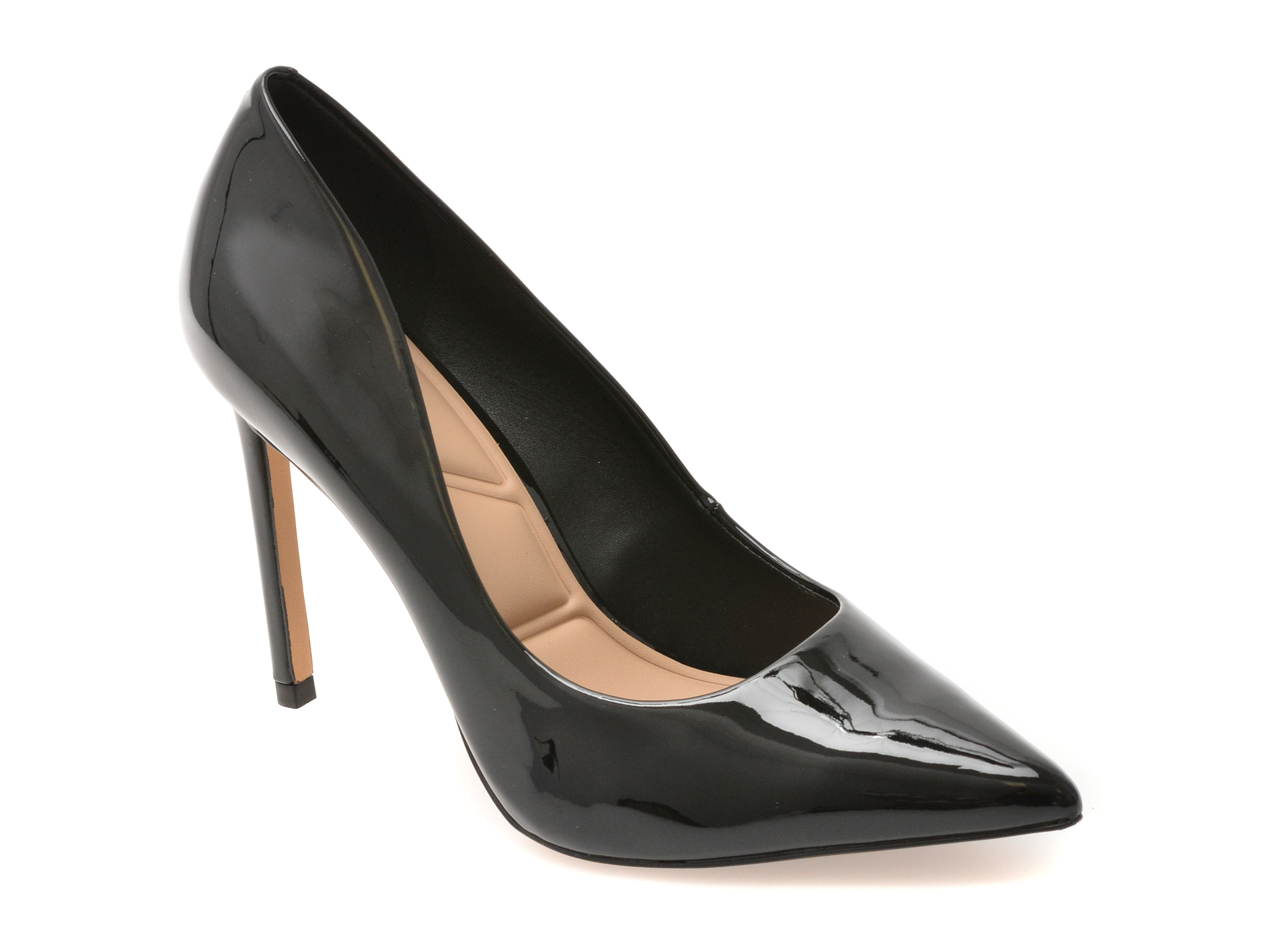 92065d60ab818031f315d2a26983cbf20b8ec2807e83a8a500abf3034bcc7a99 Pantofi Dama eleganti ALDO negri, STESSY 2.0, din piele ecologica lacuita - imagine 1