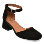 Pantofi Dama eleganti FLAVIA PASSINI negri, A324, din piele intoarsa