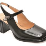 Pantofi Dama eleganti EPICA negri, 6020445, din piele naturala lacuita