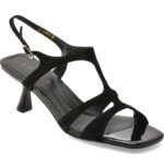 Sandale Femei elegante EPICA negre, 3269, din piele intoarsa