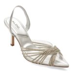 Pantofi Dama eleganti ALDO argintii, THUBETH 040, din piele ecologica