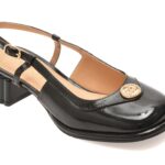 Pantofi Dama eleganti EPICA negri, 6020492, din piele naturala lacuita