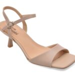 Sandale elegante FLAVIA PASSINI nude, X642, din piele naturala