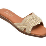 Slapi Femei CALL IT SPRING bej, ZALANI 280, din material textil