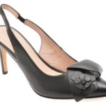 Pantofi Dama eleganti EPICA negri, 4FL29, din piele naturala