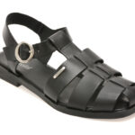 Sandale FLAVIA PASSINI negre, 336801, din piele naturala