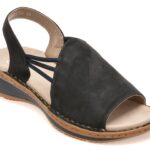 Sandale ARA negre, 29005, din piele intoarsa