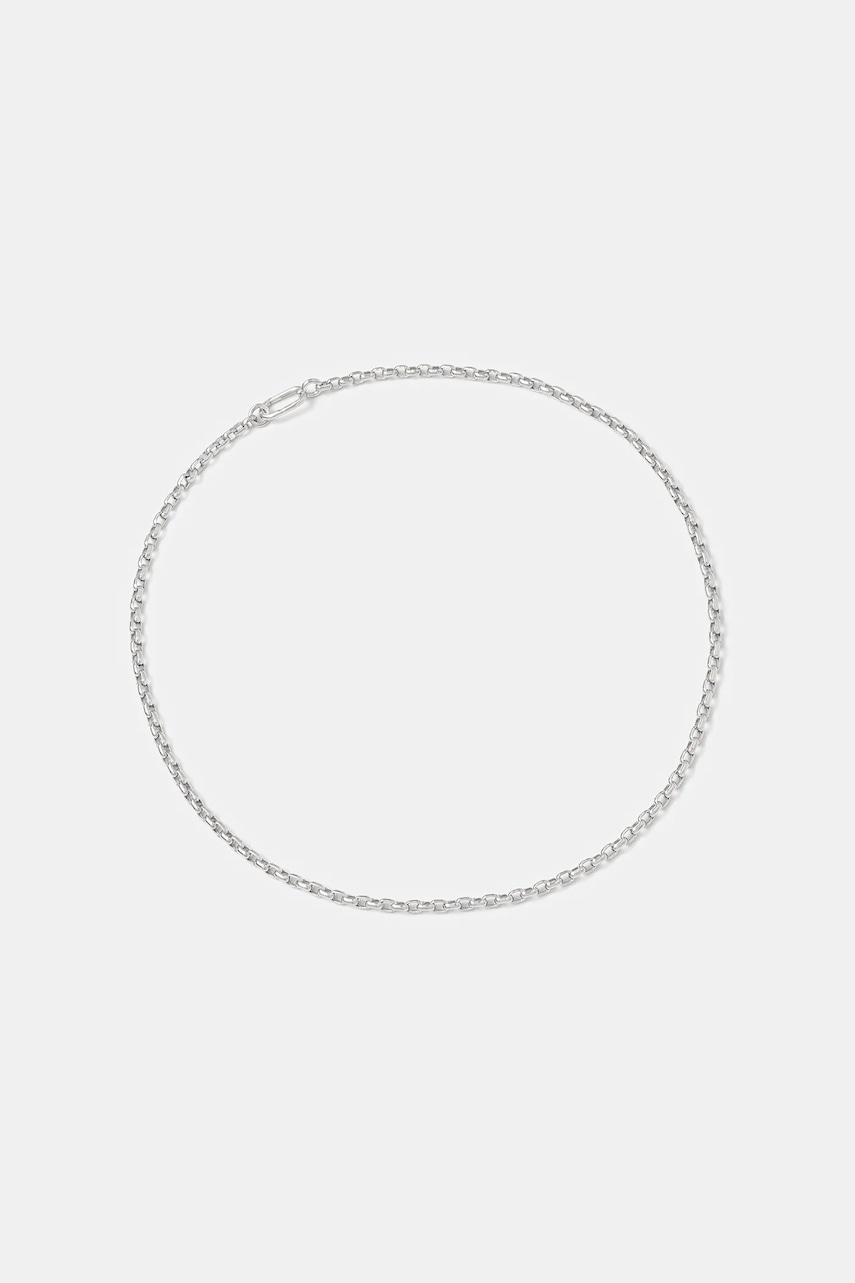 AW25-AKD0S7-SLV_F1 Tom Wood colier de argint Lee Chain Thick - imagine 1