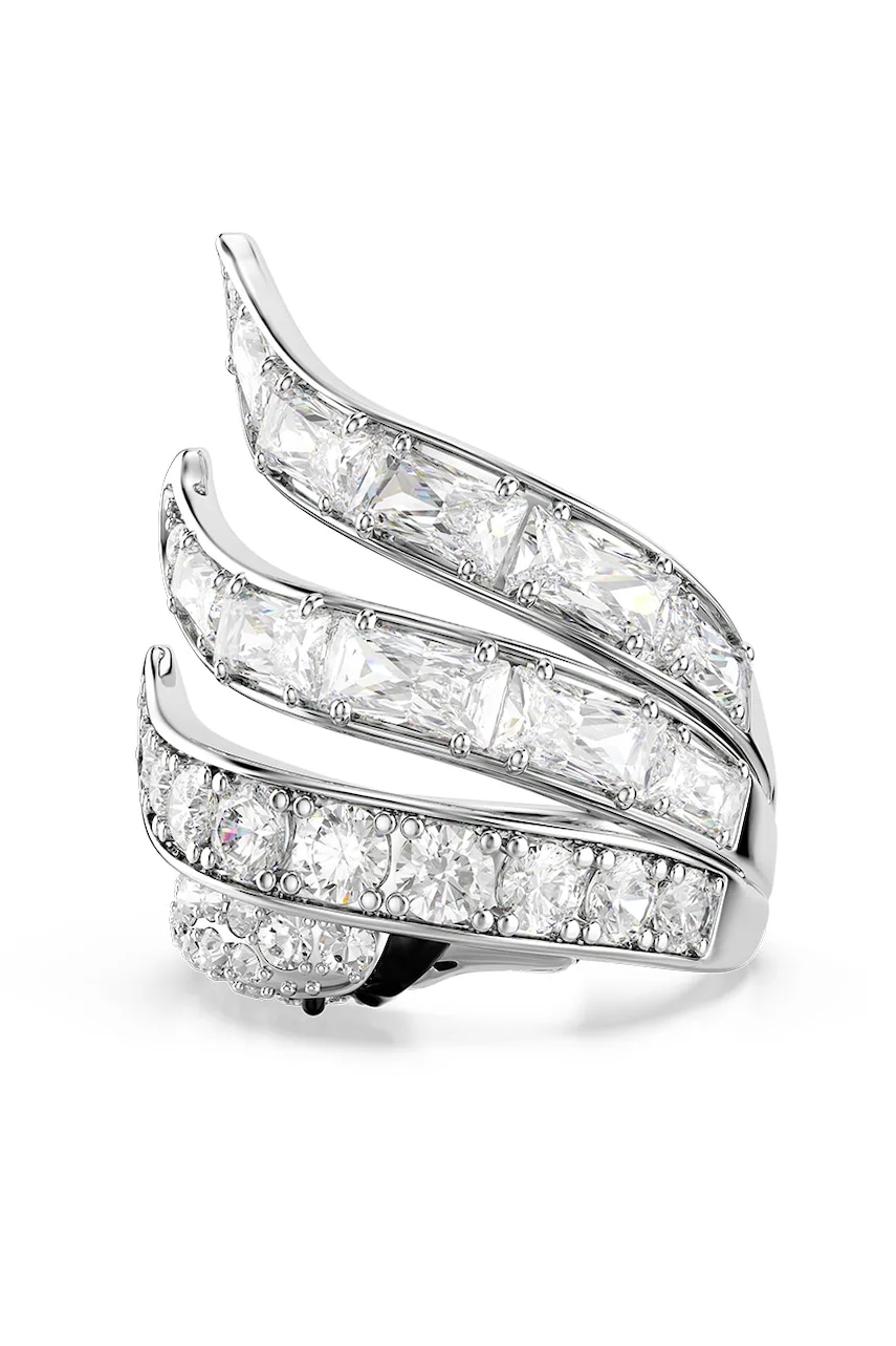AW26-AKDZ7D-SLV_F1 Swarovski inel pentru femei din metal cu cristal Swarovski VIENNA - imagine 1
