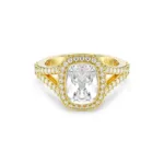 Swarovski inel pentru femei placat cu aur UNA