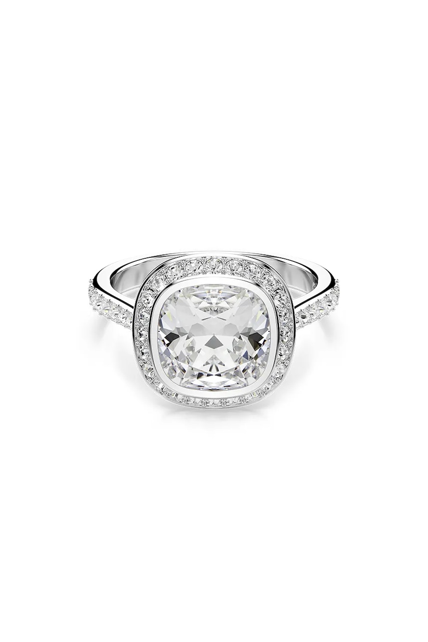AW26-AKDZ8C-SLV_F1 Swarovski inel pentru femei din metal cu cristal Swarovski UNA - imagine 1