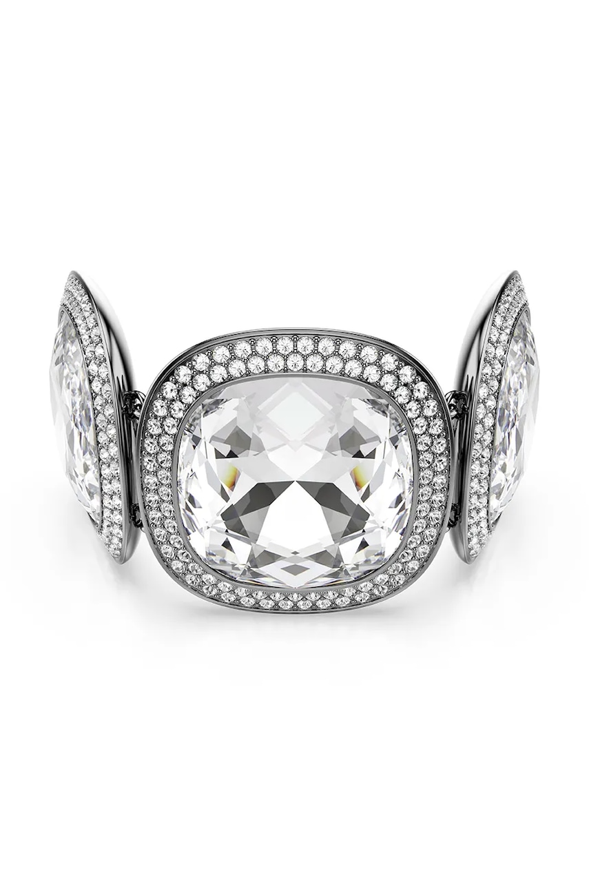 AW26-AKDZ8M-SLV_F1 Swarovski bratara pentru femei din metal cu cristal Swarovski UNA - imagine 1