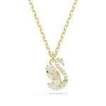 Swarovski lanti?or cu pandantiv pentru femei placat cu aur zirconiu cubic