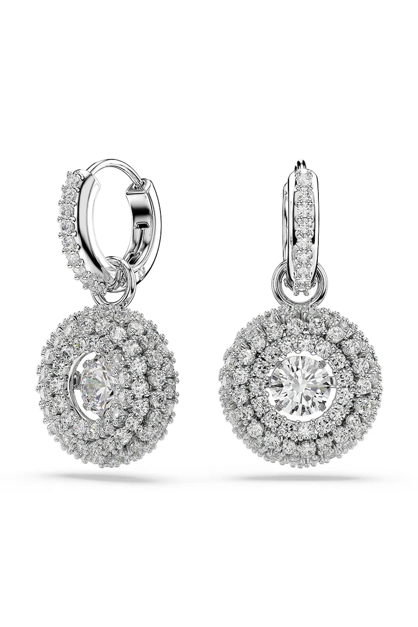 AW26-AKDZ9G-SLV_F1 Swarovski cercei pentru femei din metal cu zirconiu cubic SUBLIMA - imagine 1