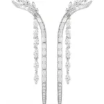 Swarovski cercei pentru femei din metal cu zirconiu cubic MESMERA