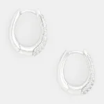 Tom Wood cercei de argint Liz Hoops Pave