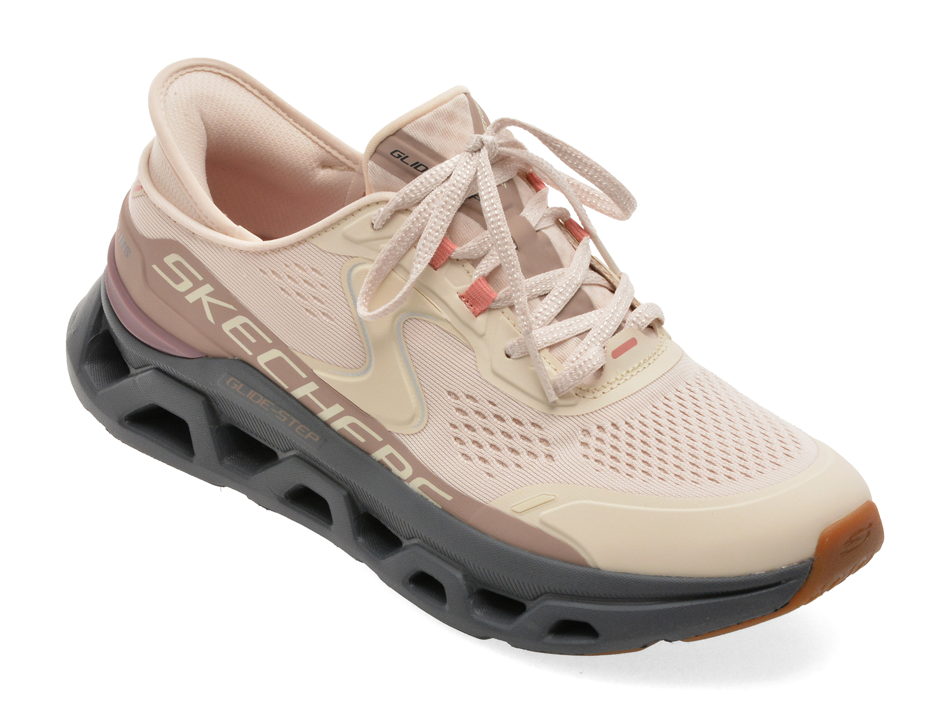 a2e2d02602f9ba1f068fc1ed6d33e030cff227be785aba31a7d497f277178466 Incaltaminte Dama sport SKECHERS roz, GLIDE-STEP ALTUS, din material textil - imagine 1