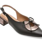 Pantofi Dama eleganti EPICA negri, 669B753, din piele naturala