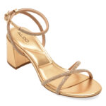 Sandale elegante ALDO aurii, BOUCLIETTE 711, din piele ecologica