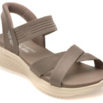 Sandale SKECHERS gri, ULTRA FLEX 3.0, din material textil