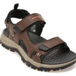 Sandale SKECHERS maro, PREWITT, din piele ecologica
