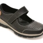 Pantofi GRYXX negri, EV2922, din piele naturala