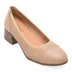 Balerini PASS COLLECTION bej, J860001, din piele naturala