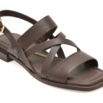 Sandale CLARKS maro, ARIANY STRAP, din piele naturala