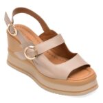 Sandale Femei GOLD DEER gri, 22086, din piele naturala