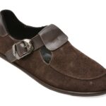 Mocasini GRYXX maro, 157H451, din piele intoarsa