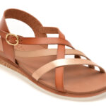 Sandale SKECHERS maro, DESERT KISS LOW, din piele ecologica
