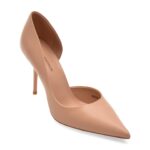 Pantofi Dama eleganti EPICA PREMIUM nude, 25255, din piele naturala