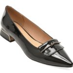 Pantofi PASS COLLECTION negri, DL60011, din piele naturala lacuita
