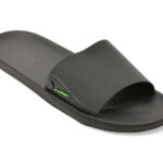 Papuci RIDER negri, FEEL SLIDE AD, din pvc