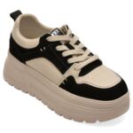 Incaltaminte Dama sport GRYXX alb-negru, 66183, din piele naturala