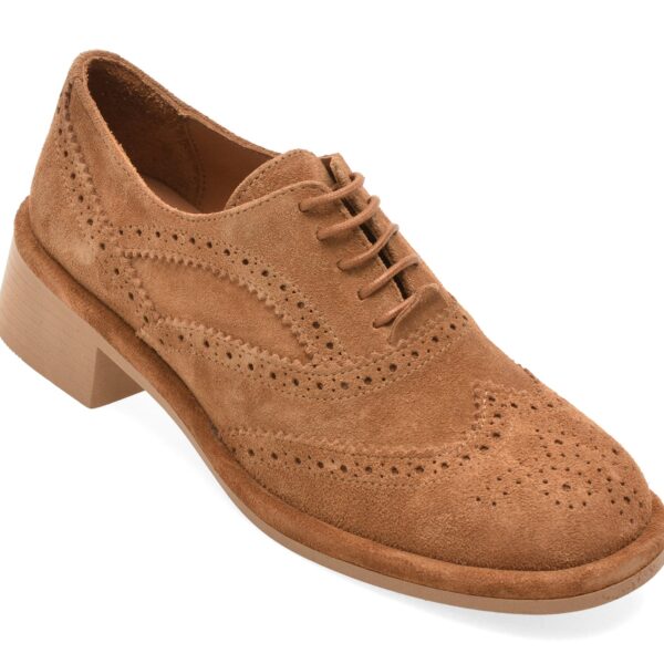 Pantofi IMAGE maro, 3772609, din piele intoarsa