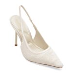 Pantofi Dama eleganti ALDO albi, PEARLESCENT 121, din material textil