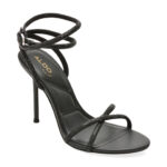 Sandale elegante ALDO negre, MANAELDEN 001, din material textil