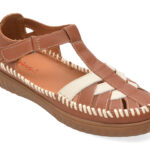 Pantofi PASS COLLECTION maro, KL60027, din piele naturala