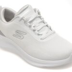 Incaltaminte Dama sport SKECHERS albi, SKECH-LITE PRO 2.0, din material textil
